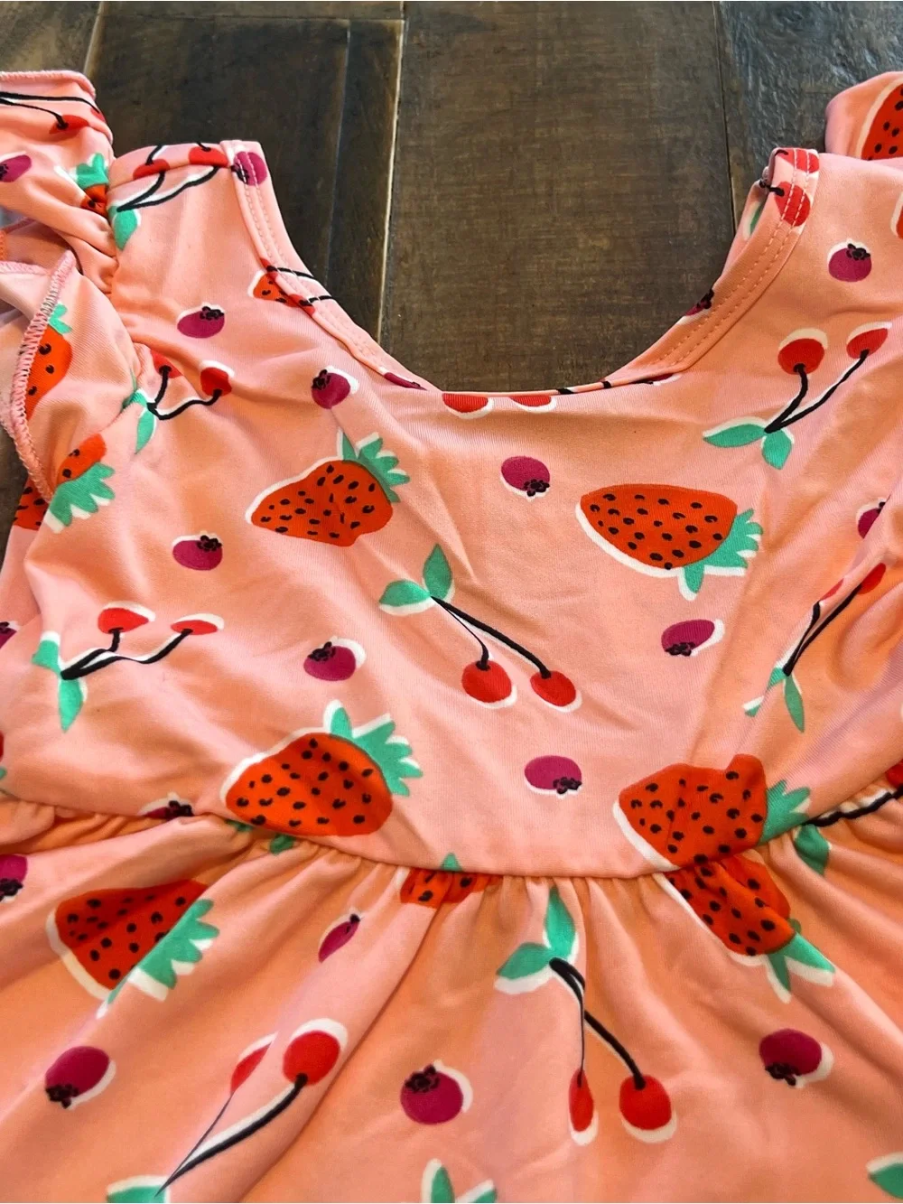 Dot Dot Smile size 3/4 girls Strawberry Empire Twirl Dress New